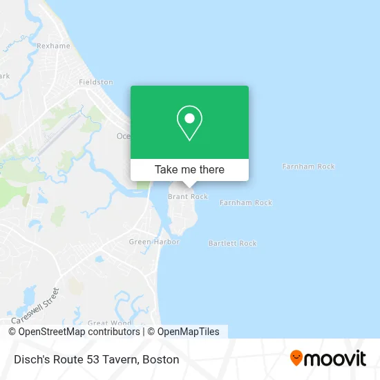 Disch's Route 53 Tavern map