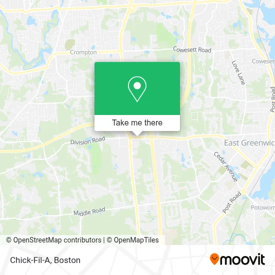 Chick-Fil-A map