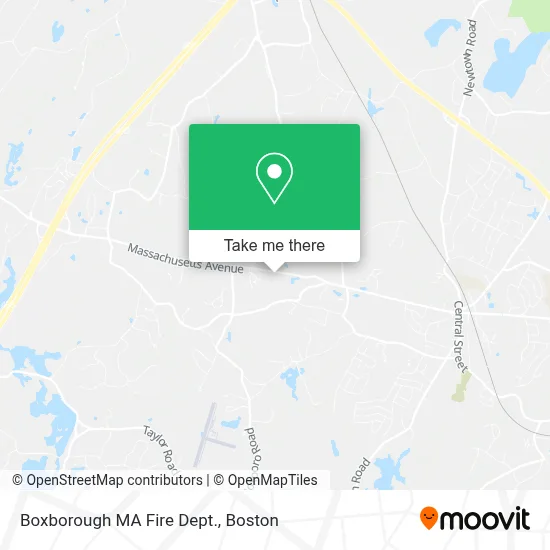 Boxborough MA Fire Dept. map