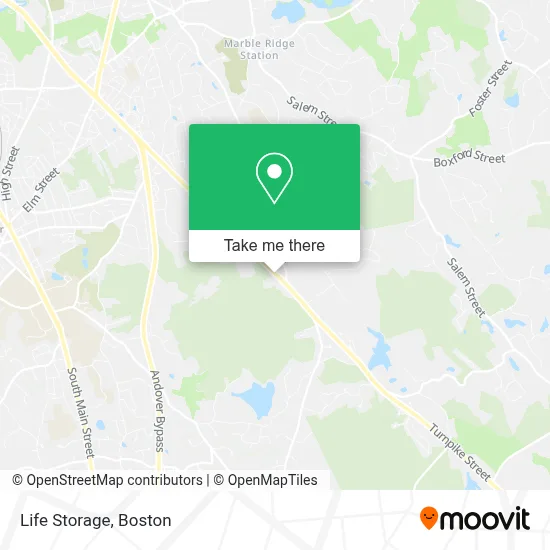 Life Storage map