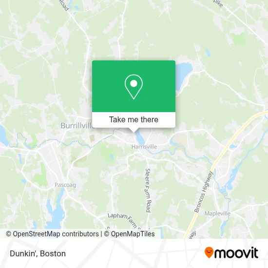 Dunkin' map