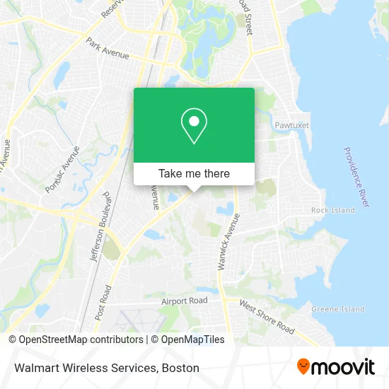 Walmart Wireless Services map