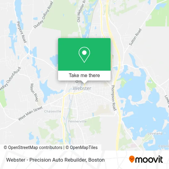 Webster - Precision Auto Rebuilder map