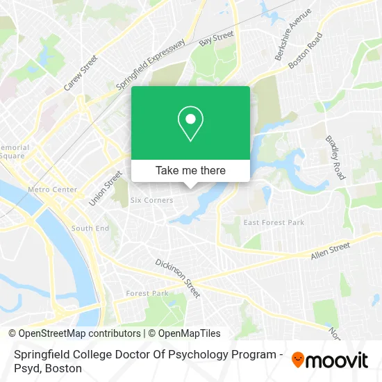 Springfield College Doctor Of Psychology Program - Psyd map