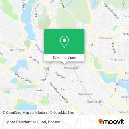 Upper Residential Quad map