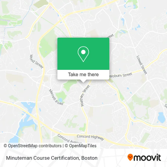 Minuteman Course Certification map