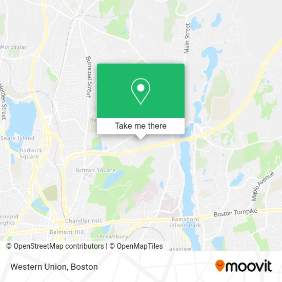 Western Union map
