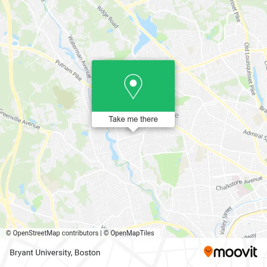 Bryant University map