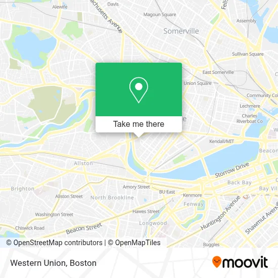Western Union map
