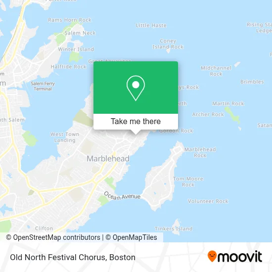 Old North Festival Chorus map