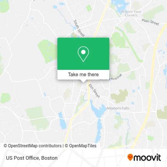 Us Post Office map