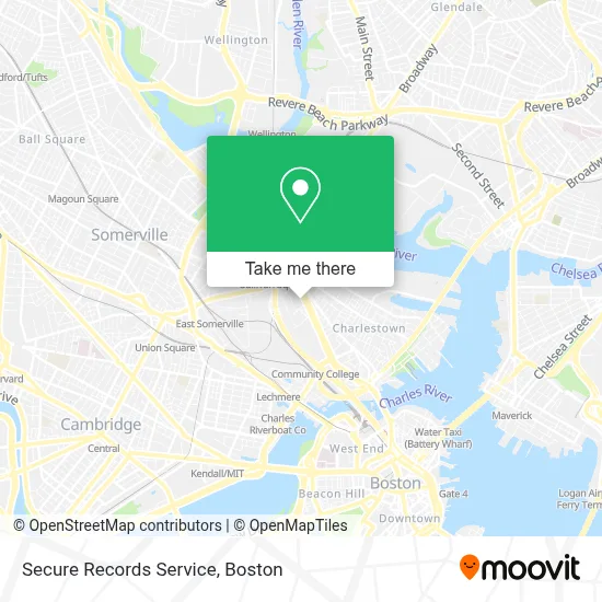 Secure Records Service map