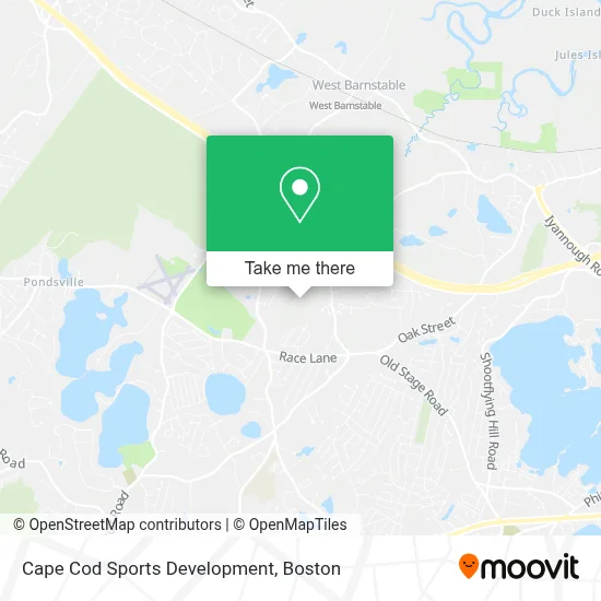 Cape Cod Sports Development map