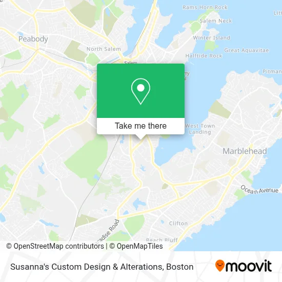 Susanna's Custom Design & Alterations map
