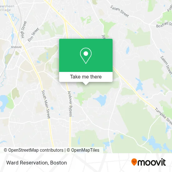 Ward Reservation map