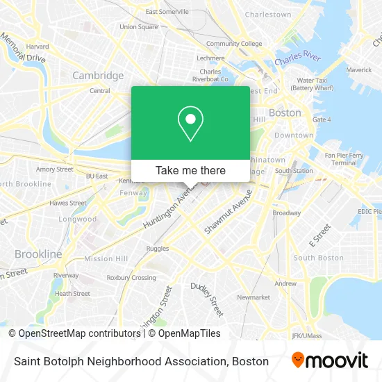 Saint Botolph Neighborhood Association map