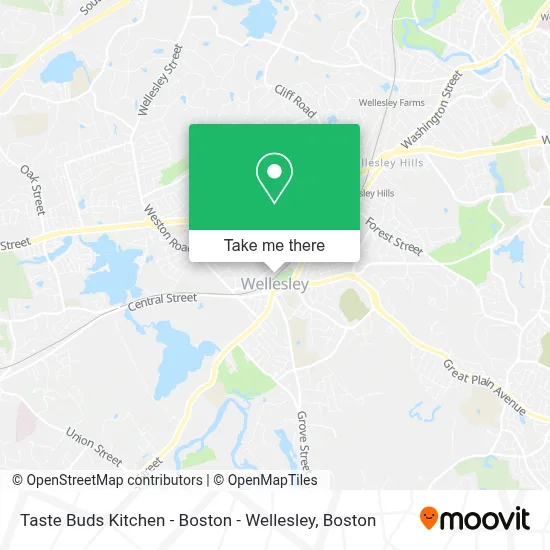 Taste Buds Kitchen - Boston - Wellesley map
