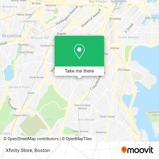 Xfinity Store map