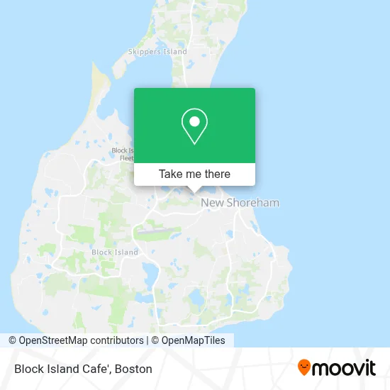 Block Island Cafe' map
