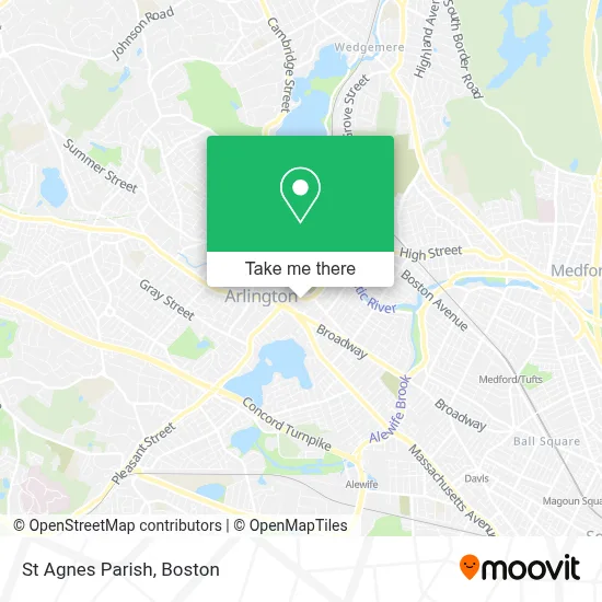 St Agnes Parish map