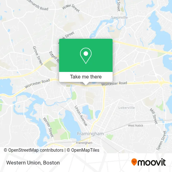 Western Union map