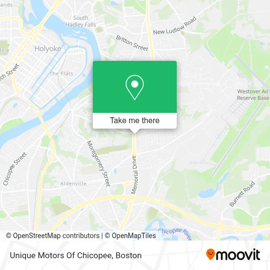 Unique Motors Of Chicopee map