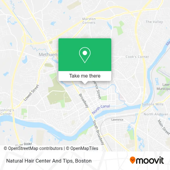 Natural Hair Center And Tips map