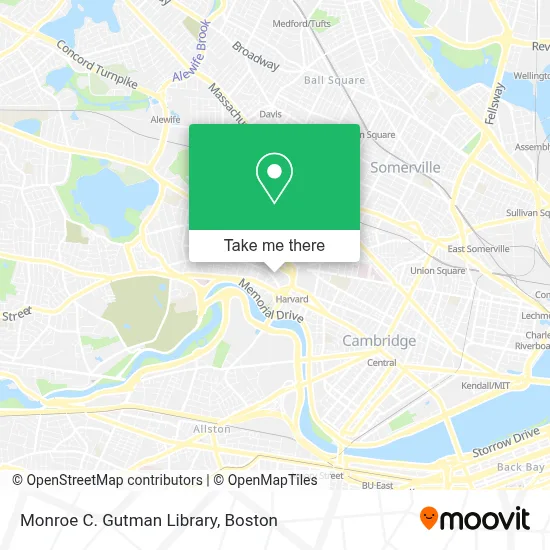 Monroe C. Gutman Library map
