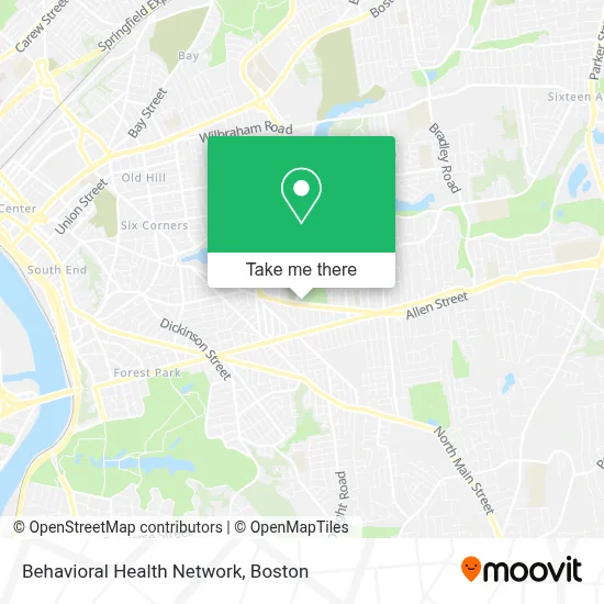 Behavioral Health Network map