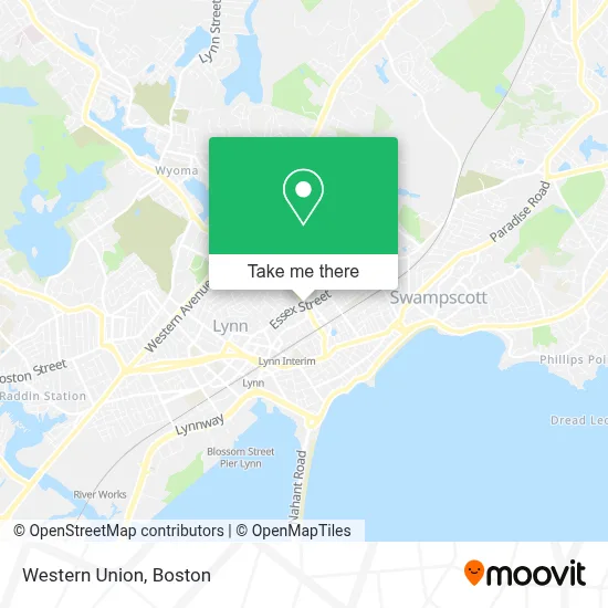 Western Union map