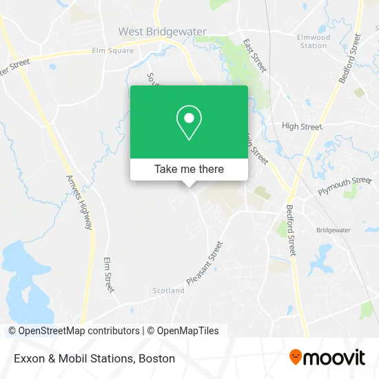 Exxon & Mobil Stations map