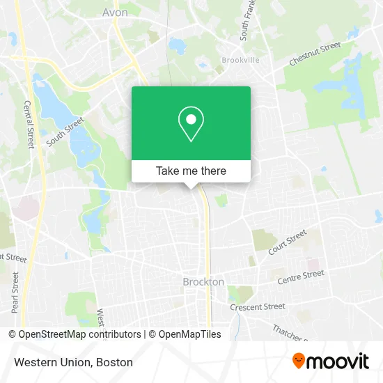 Western Union map