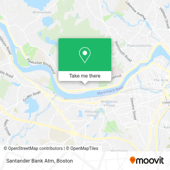 Santander Bank Atm map