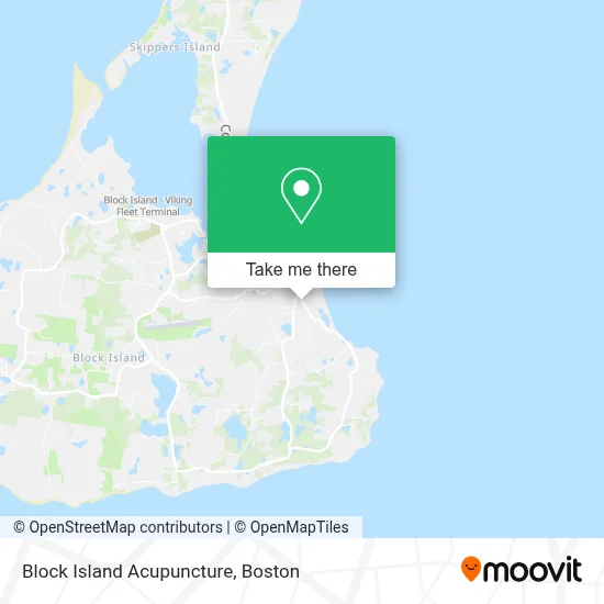 Block Island Acupuncture map