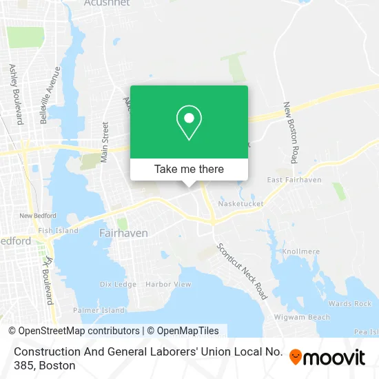Construction And General Laborers' Union Local No. 385 map