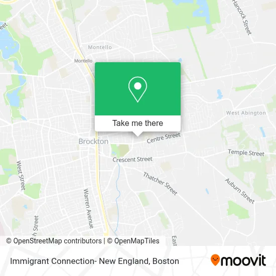 Immigrant Connection- New England map