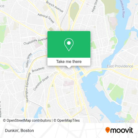 Dunkin' map