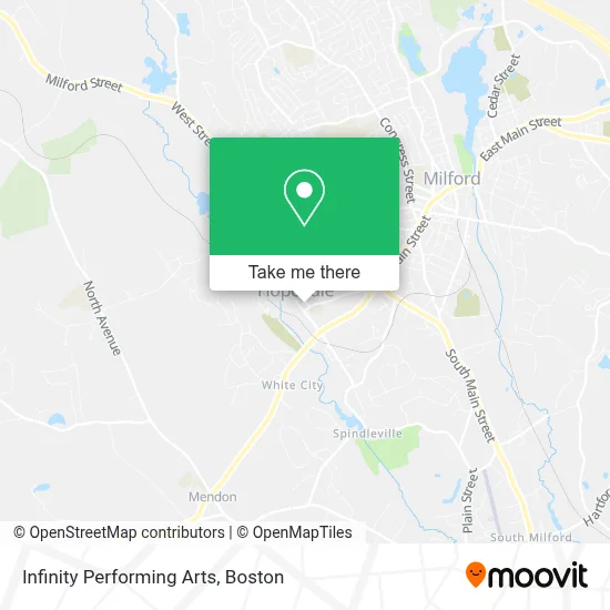 Infinity Performing Arts map