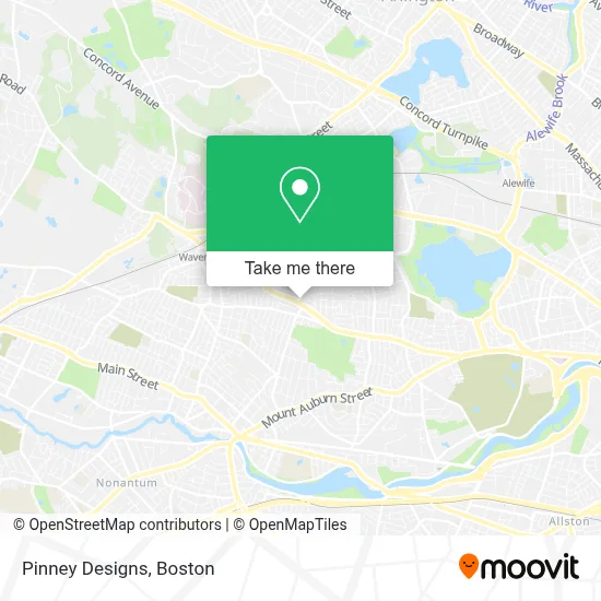 Pinney Designs map