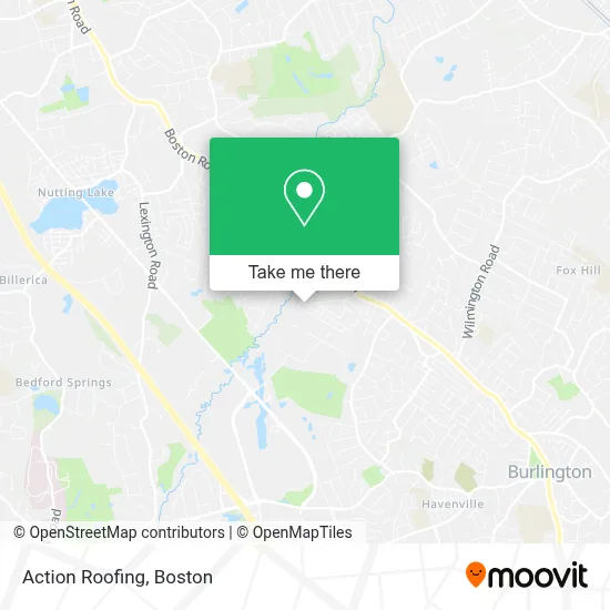 Action Roofing map