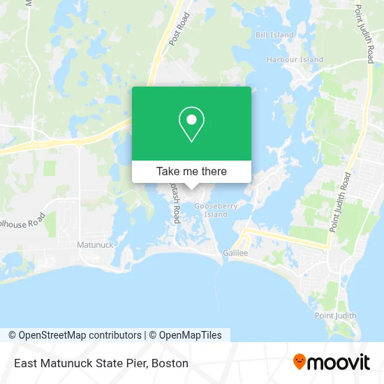 East Matunuck State Pier map