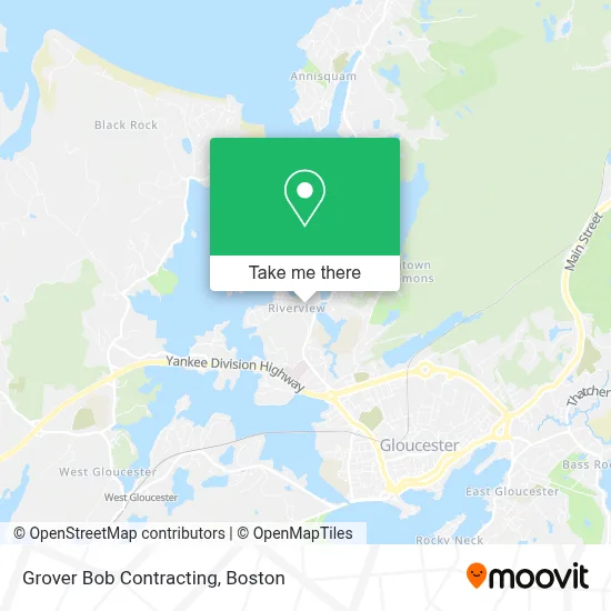 Grover Bob Contracting map