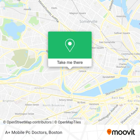 A+ Mobile Pc Doctors map
