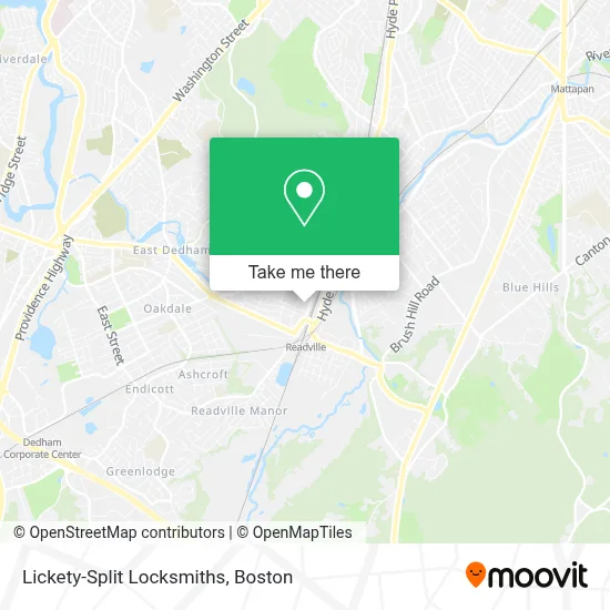 Lickety-Split Locksmiths map