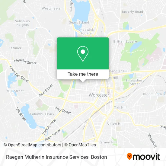Raegan Mulherin Insurance Services map