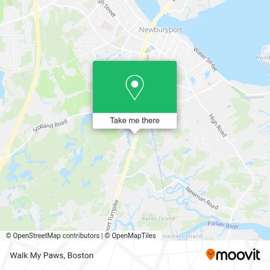 Walk My Paws map