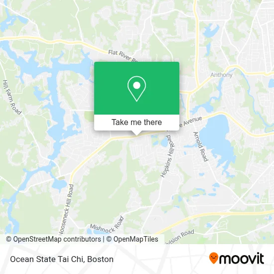 Ocean State Tai Chi map