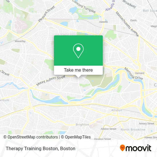 Therapy Training Boston map