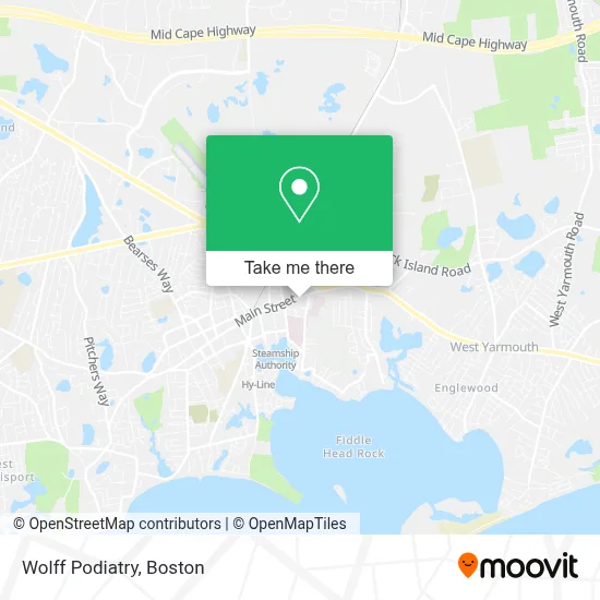 Wolff Podiatry map