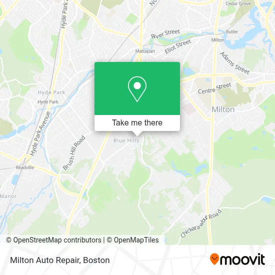 Milton Auto Repair map